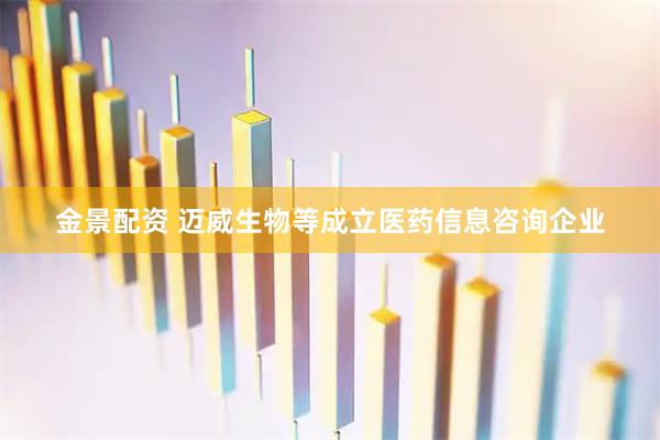 金景配资 迈威生物等成立医药信息咨询企业