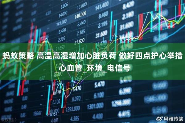 蚂蚁策略 高温高湿增加心脏负荷 做好四点护心举措_心血管_环境_电信号