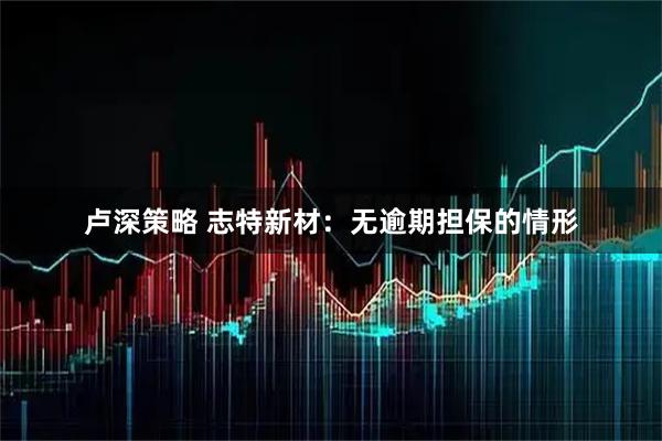 卢深策略 志特新材：无逾期担保的情形